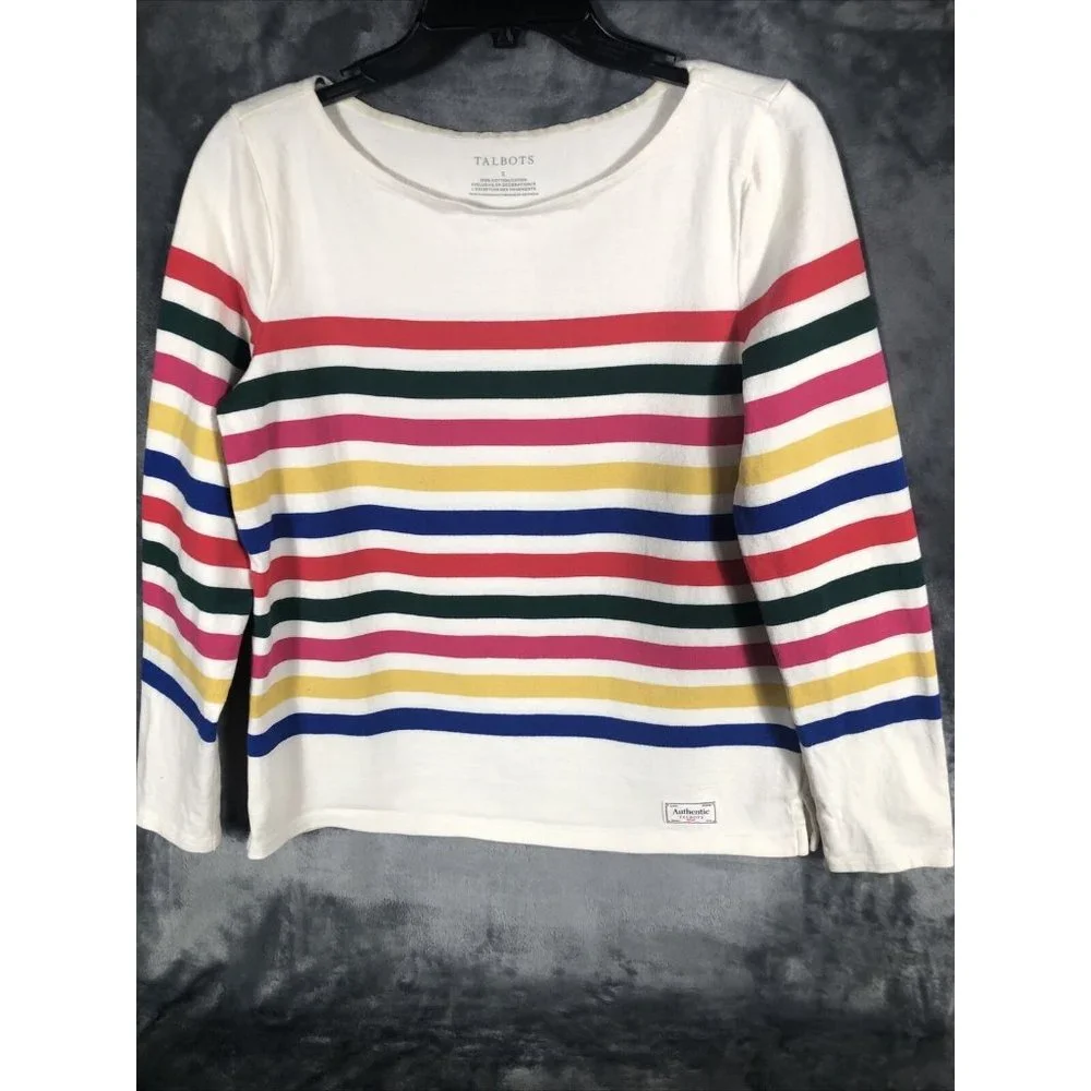 Talbots Sweater Pull Over Women’s  Authentic Adult Size Small 100% Cotton - Picture 4 of 14